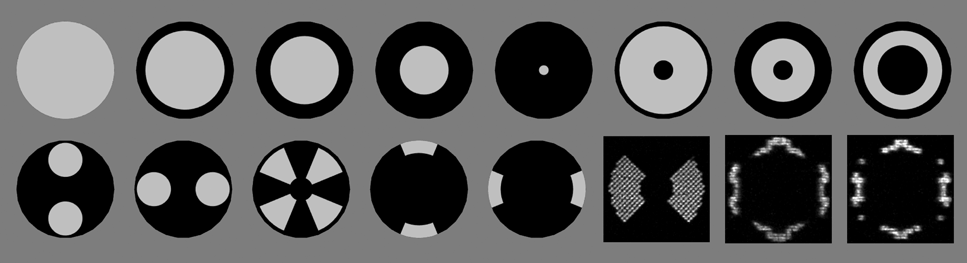 Illumination patterns used in SHARP